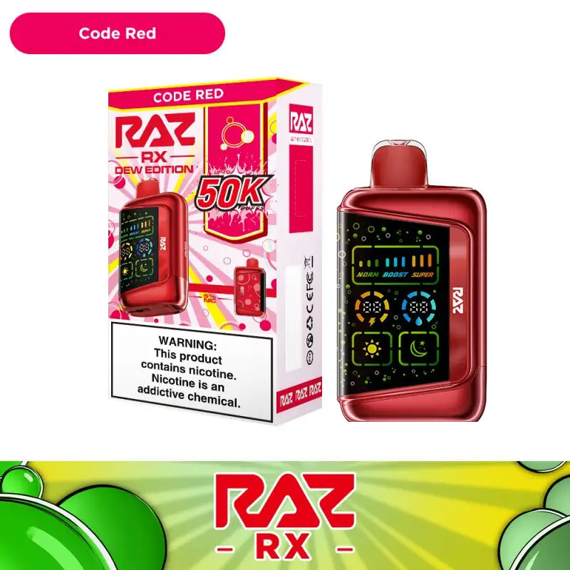 RAZ RX 50K Code Red | RAZ VAPES WEBSITE