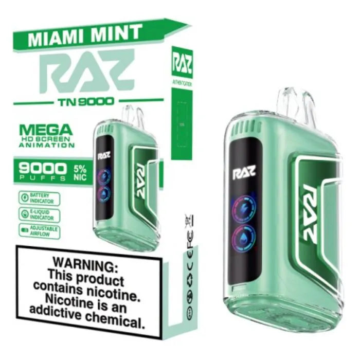 RAZ TN9000 Miami Mint | RAZ VAPES WEBSITE